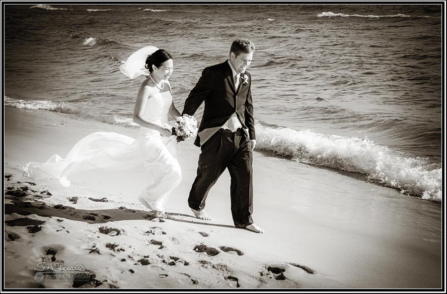 Muskegon Lake Michigan Wedding Photography